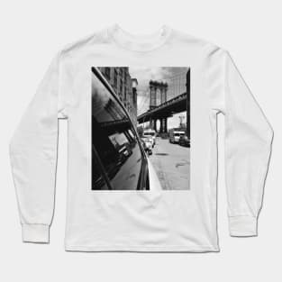 Manhattan Bridge Reflection Long Sleeve T-Shirt